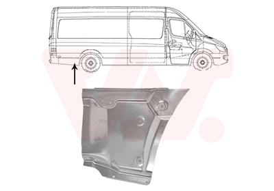 Panou lateral VW CRAFTER 30-35 bus (2E_) 2.5 TDI diesel 88 cai VAN WEZEL 3083144