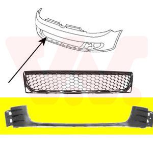 Grila ventilatie bara protectie VW GOLF VI (5K1) 2.0 GTi benzina 200 cai VAN WEZEL 5765599