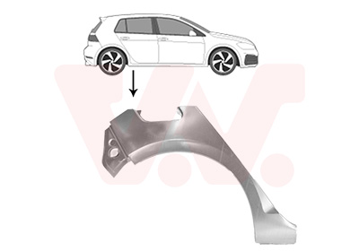 Panou lateral VW GOLF VII (5G1, BQ1, BE1, BE2) 1.4 TGI CNG Benzina/Gaz metan (GNC) 110 cai VAN WEZEL 5766148