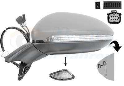 Oglinda exterioara VW GOLF VII (5G1, BQ1, BE1, BE2) 1.5 TSI benzina 130 cai VAN WEZEL 5775827
