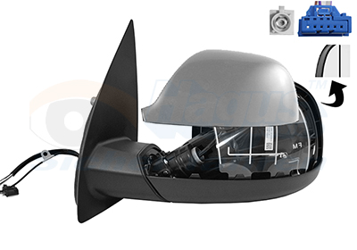 Oglinda exterioara VW AMAROK (2HA, 2HB, S1B, S6B, S7A, S7B) 3.0 TDI 4motion diesel 163 cai VAN WEZEL 5786817