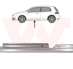 Placa de prag VW GOLF VI (5K1) 1.6 TDI diesel 90 cai VAN WEZEL 5863101