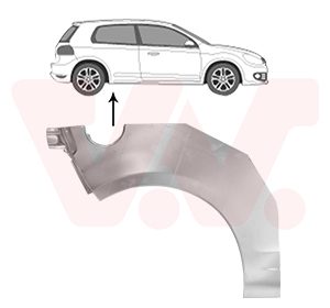 Panou lateral VW GOLF VI (5K1) 1.6 BiFuel Benzina/Autogaz (GPL) 102 cai VAN WEZEL 5863146