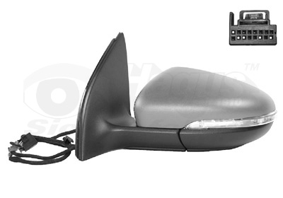 Oglinda exterioara VW GOLF VI (5K1) 2.0 TDI diesel 110 cai VAN WEZEL 5863827