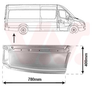 Panou lateral VW CRAFTER 30-50 caroserie (2E_) 2.0 TDI diesel 114 cai VAN WEZEL 5876144