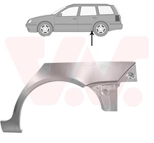 Panou lateral VW GOLF VI Variant (AJ5) 1.6 MultiFuel Benzina/Etanol 102 cai VAN WEZEL 5898147