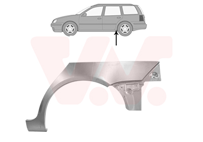Panou lateral VW GOLF VI Variant (AJ5) 1.6 MultiFuel Benzina/Etanol 102 cai VAN WEZEL 5898147