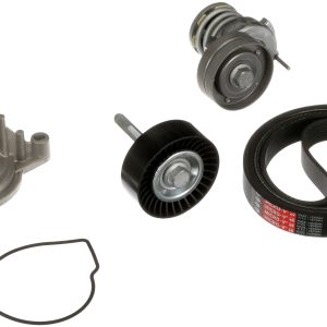 Pompa apa + Set curea transmisie cu caneluri VW GOLF VI (5K1) 1.4 TSI benzina 122 cai GATES KP76PK1735
