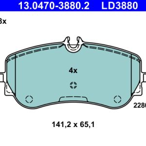 Placute frana VW AMAROK (2HA, 2HB, S1B, S6B, S7A, S7B) 2.0 BiTDI 4motion diesel 180 cai ATE 13.0470-3880.2