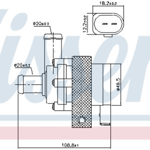 Pompa de apa VW GOLF VI Variant (AJ5) 1.4 TSI benzina 122 cai NISSENS 832109