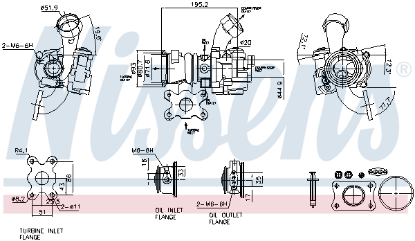 Compresor sistem de supraalimentare VW CADDY ALLTRACK microbus (SAB) 1.2 TSI benzina 84 cai NISSENS 93305