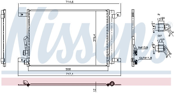 Condensator climatizare VW GOLF ALLTRACK VIII (CG5) 2.0 TDI 4motion diesel 200 cai NISSENS 940974