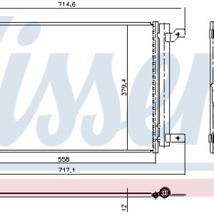 Condensator climatizare VW ARTEON (3H7, 3H8) 2.0 TSI R benzina 320 cai NISSENS 940974