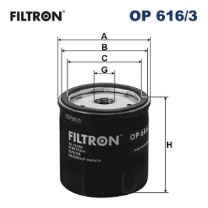 Filtru ulei VW GOLF SPORTSVAN VII (AM1, AN1) 1.4 TSI benzina 125 cai FILTRON OP 616/3