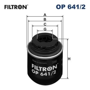 Filtru ulei VW GOLF VI (5K1) 1.4 TSI benzina 160 cai FILTRON OP 641/2