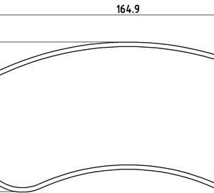 Placute frana VW AMAROK platou / sasiu (S1B, S6B, S7B) 2.0 BiTDI 4motion diesel 180 cai BREMBO P 85 115