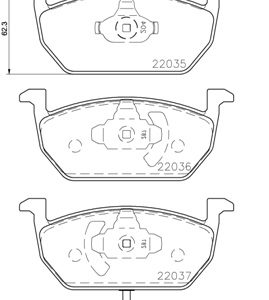 Placute frana VW GOLF SPORTSVAN VII (AM1, AN1) 1.6 TDI diesel 115 cai BREMBO P 85 137