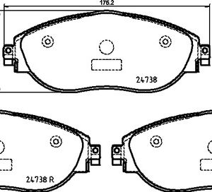 Placute frana VW ARTEON (3H7, 3H8) 2.0 TDI 4motion diesel 240 cai BREMBO P 85 166