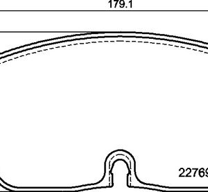 Placute frana VW ATLAS (CA1, CA2, CA3) 3.6 FSi 4motion benzina 249 cai BREMBO P 85 176