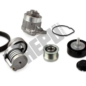 Pompa apa + Set curea transmisie cu caneluri VW GOLF VI Van (5K1_) 1.2 TSi benzina 86 cai HEPU PK06560