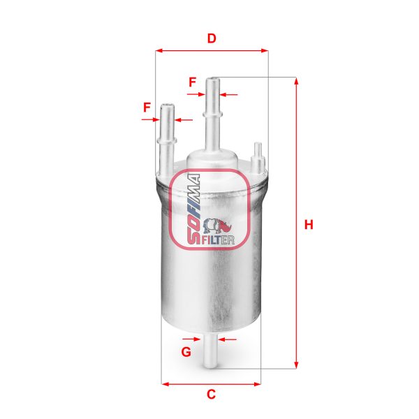 Filtru combustibil VW CADDY ALLTRACK Autoutilitara/limuzina spatioasa (SAA) 1.4 TGI CNG Benzina/Gaz metan (GNC) 110 cai SOFIMA S 1833 B