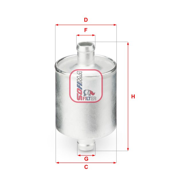 Filtru combustibil VW GOLF VI (5K1) 1.6 BiFuel Benzina/Autogaz (GPL) 102 cai SOFIMA S 1836 B