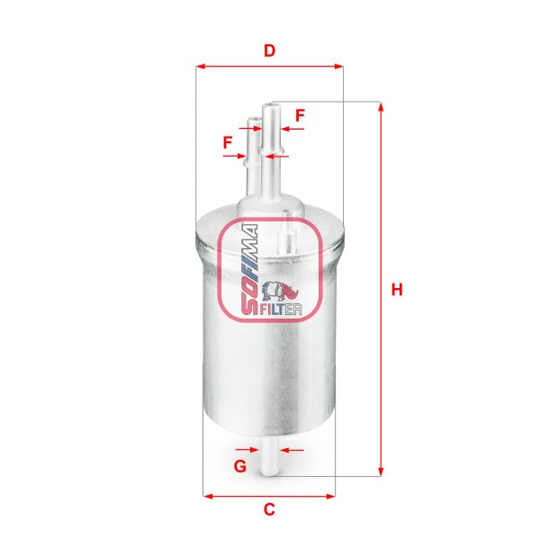 Filtru combustibil VW GOLF VI (5K1) 1.4 TSI benzina 122 cai SOFIMA S 1840 B