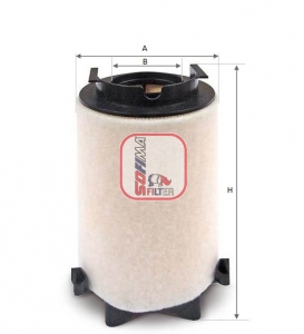 Filtru aer VW GOLF VI Cabriolet (517) 1.4 TSI benzina 122 cai SOFIMA S 2512 A