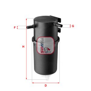 Filtru combustibil VW AMAROK (2HA, 2HB, S1B, S6B, S7A, S7B) 2.0 BiTDI diesel 163 cai SOFIMA S 4145 NR