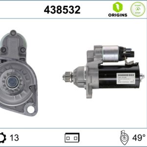 Electromotor VW CRAFTER bus (SYI, SYJ) 2.0 TDI 4motion diesel 140 cai VALEO 438532