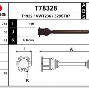Planetara VW GOLF VI (5K1) 2.0 TDI diesel 110 cai EAI T78328