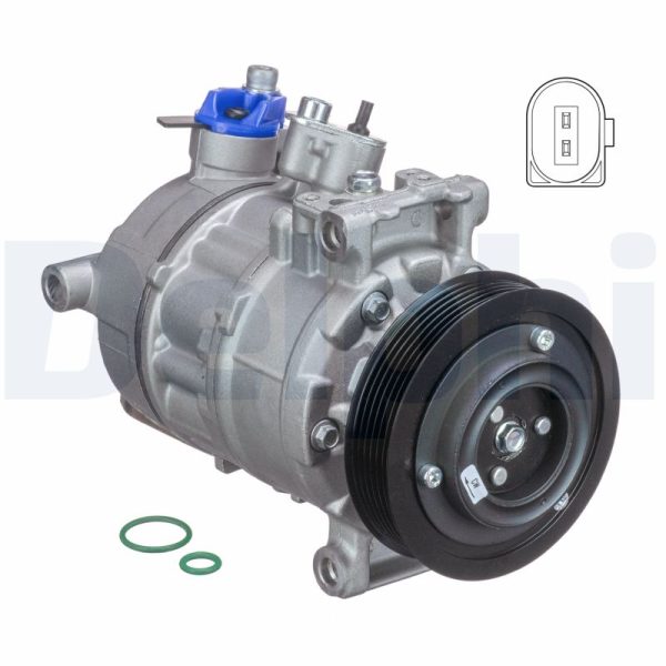 Compresor climatizare VW CADDY IV Autoutilitara/limuzina spatioasa (SAA, SAH) 1.6 TDI diesel 102 cai DELPHI TSP0155997