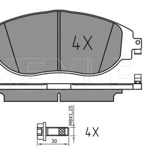 Placute frana VW ARTEON (3H7, 3H8) 2.0 TSI 4motion benzina 272 cai MEYLE 025 247 3821/PD