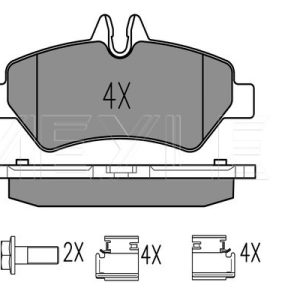 Placute frana VW CRAFTER 30-35 bus (2E_) 2.0 TDI diesel 163 cai MEYLE 025 291 9019
