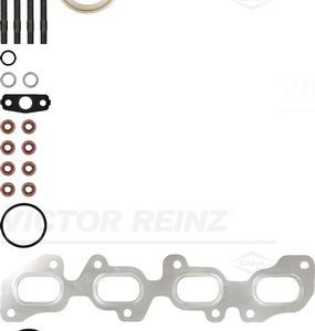Set montaj turbocompresor VW GOLF VI (5K1) 2.0 TDI diesel 170 cai VICTOR REINZ 04-10371-01