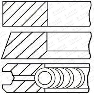 Set segmenti piston VW CADDY ALLTRACK Autoutilitara/limuzina spatioasa (SAA) 2.0 TDI diesel 150 cai GOETZE ENGINE 08-447500-00
