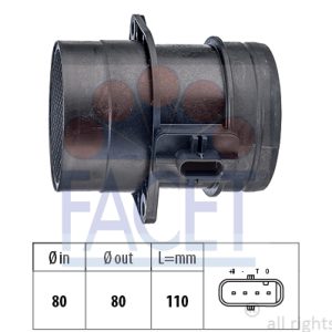 Senzor debit aer VW CADDY ALLTRACK microbus (SAB) 2.0 TDI diesel 150 cai FACET 10.1446