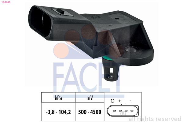 Senzor presiune amplificare frane VW GOLF VI Variant (AJ5) 1.6 benzina 102 cai FACET 10.3280