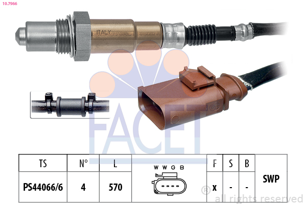 Sonda Lambda VW GOLF VI Variant (AJ5) 1.4 benzina 80 cai FACET 10.7966