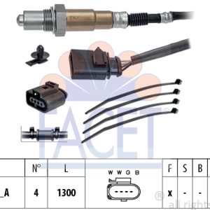 Sonda Lambda VW GOLF VI (5K1) 2.0 GTi benzina 200 cai FACET 10.8245