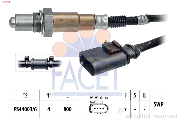 Sonda Lambda VW CADDY ALLTRACK microbus (SAB) 1.4 TSI benzina 131 cai FACET 10.8354
