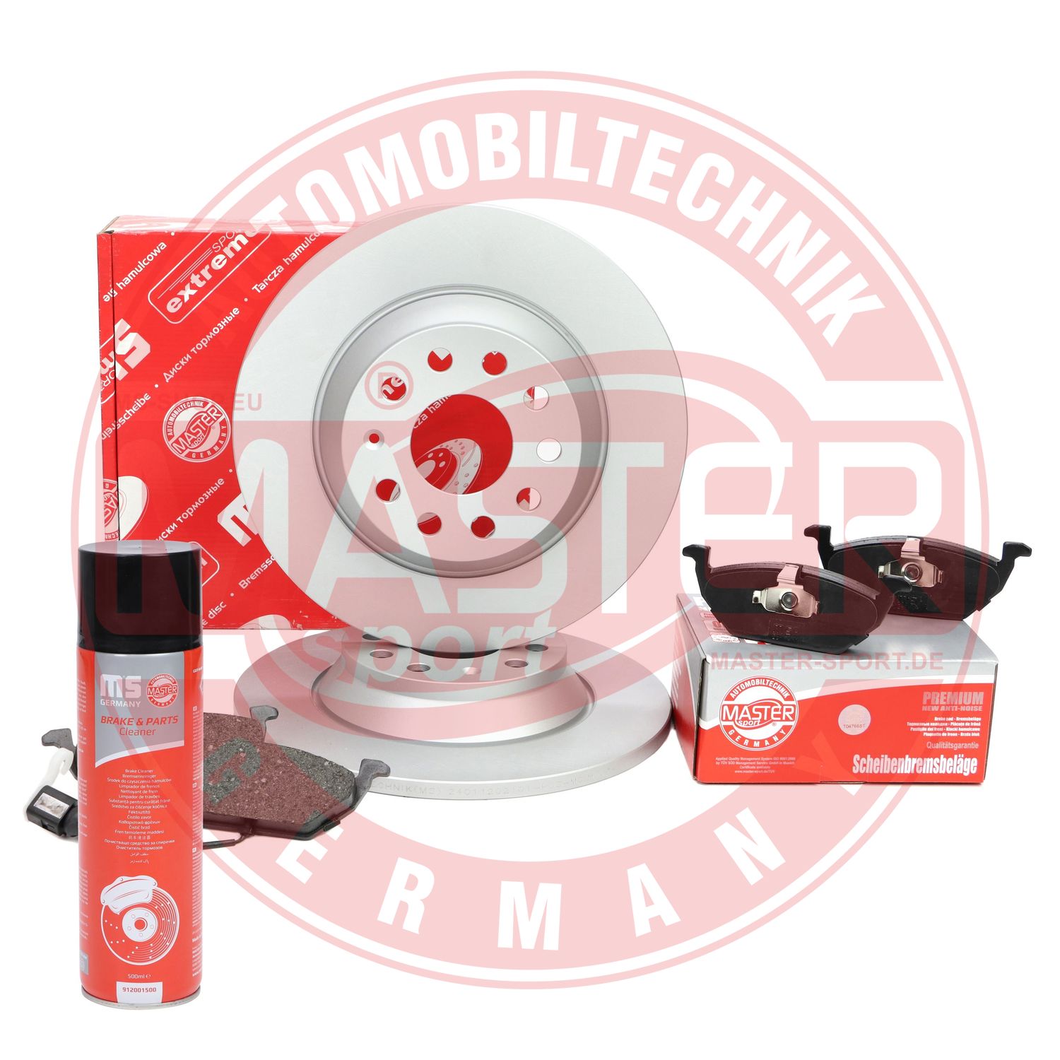 Set frana frana disc VW GOLF VI (5K1) 2.0 R 4motion benzina 256 cai MASTERSPORT GERMANY 201202101P