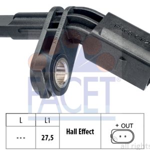 Senzor turatie roata VW AMAROK platou / sasiu (S1B, S6B, S7B) 2.0 BiTDI diesel 180 cai FACET 21.0007