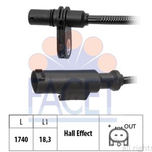 Senzor turatie roata VW CRAFTER 30-50 platou / sasiu (2F_) 2.5 TDI diesel 136 cai FACET 21.0243