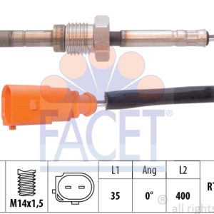 Senzor temperatura gaze evacuare VW CRAFTER 30-50 caroserie (2E_) 2.5 TDI diesel 109 cai FACET 22.0158