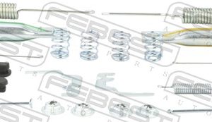Set accesorii saboti frana parcare VW AMAROK (2HA, 2HB, S1B, S6B, S7A, S7B) 2.0 BiTDI 4motion diesel 180 cai FEBEST 2304-2H0R-KIT
