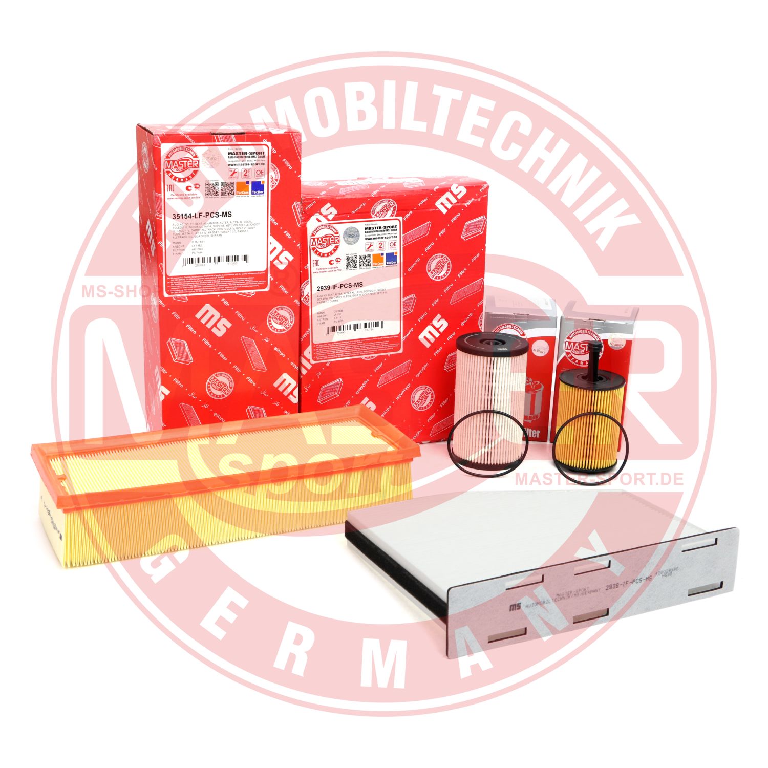 Set filtre VW GOLF VI Variant (AJ5) 2.0 TDI diesel 140 cai MASTERSPORT GERMANY 450001012