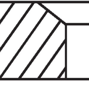 Set segmenti piston VW GOLF VI (5K1) 2.0 GTi benzina 235 cai MAHLE ORIGINAL 028 14 N2