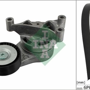 Set curea transmisie cu caneluri VW GOLF VI Cabriolet (517) 2.0 R benzina 265 cai INA 529 0052 10