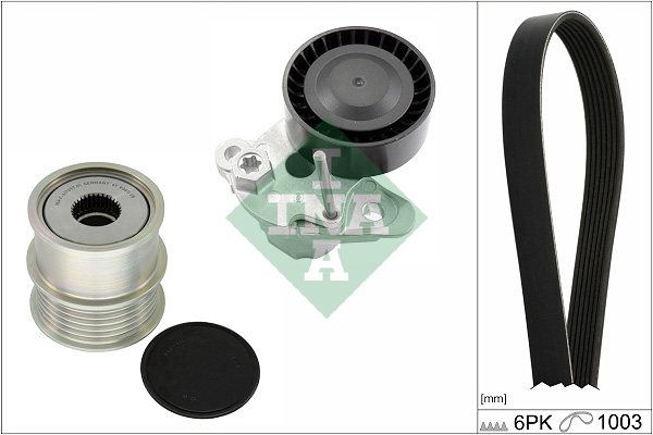 Set curea transmisie cu caneluri VW GOLF VII (5G1, BQ1, BE1, BE2) 1.0 TSI benzina 110 cai INA 529 0159 20